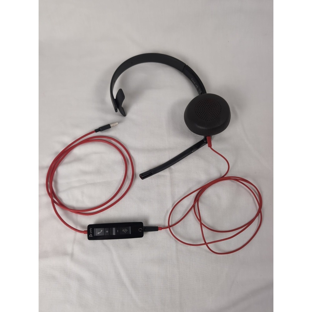 Plantronics Poly Blackwire USB Headset - Black With Case